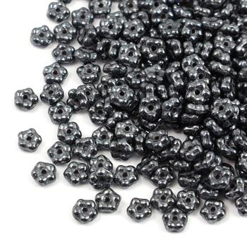 Forget me not Beads Jet Hematite 5mm [50szt]