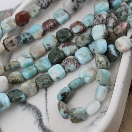 Larimar kwadrat 10mm