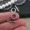 Zapięcie mini toggle stal szlachetna srebrne 10mm