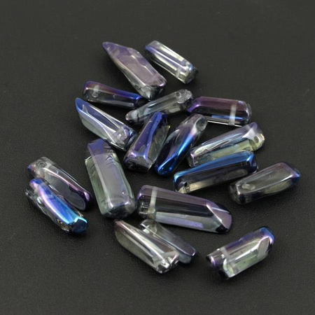 Kwarc kobaltowy metalic sopel 20-29mm