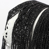 Spinel czarny kula fasetowana 2mm [sznur 40cm]
