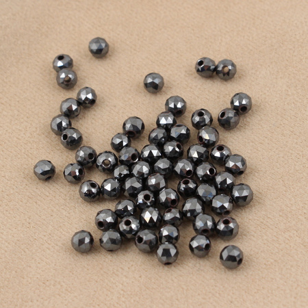 Hematyt kula fasetowana star 6mm