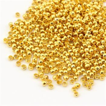 Kulka zaciskowa złota 2mm [500szt]