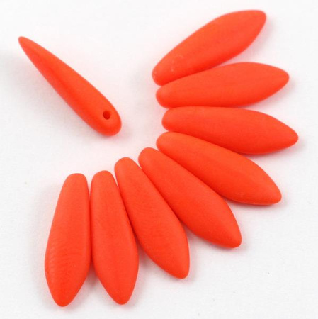 Dagger Opaque Orange Matted 5x16mm [6szt]