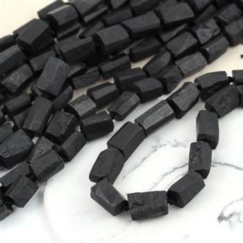 Szungit wałek fasetowany mat 10x8mm