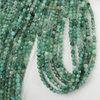 Szmaragd kula fasetowana 3mm [sznur 39cm]