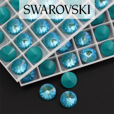 1122 Swarovski Rivoli 12mm Laguna DeLite [2szt]