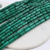 Malachit naturalny wałek gładki 8x4mm [6szt]