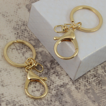 Zapięcie do breloka złote 65mm