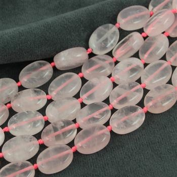 Kwarc różowy owal 18x13mm