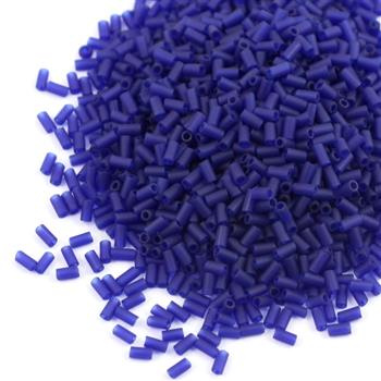 Toho Bugle #1 Transparent-Frosted Cobalt 3mm [5g]