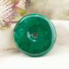Zawieszka malachit naturalny donut 30mm