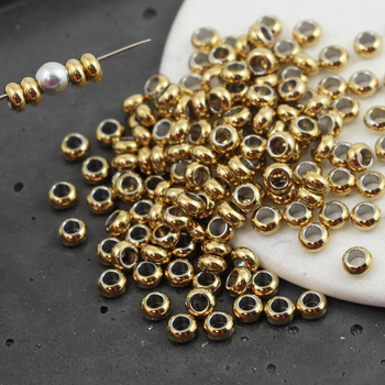 Przekładka oponka stal szlachetna pozłacana 4x2mm/2,0 [20szt]