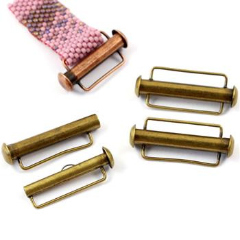 Zapięcie wsuwane typu SLIDE mosiężne 26,5mm