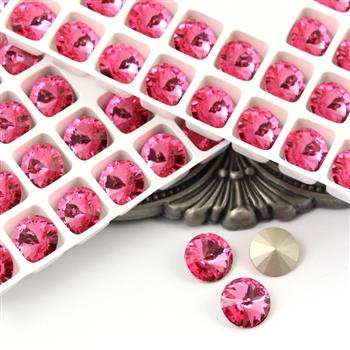 Preciosa Rivoli Maxima Rose 12mm [2szt]