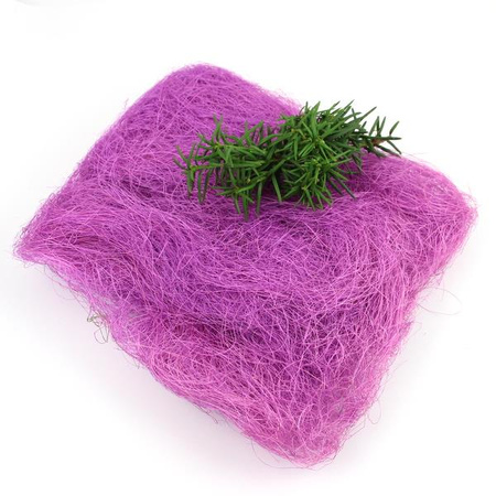 Sianko sizalowe - wypełnienie do pudełek liliowe