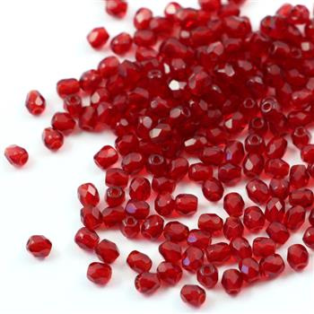 Fire Polish 3mm Red [40szt]