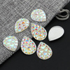 Kaboszon z żywicy druza łezka crystal AB 25x18mm