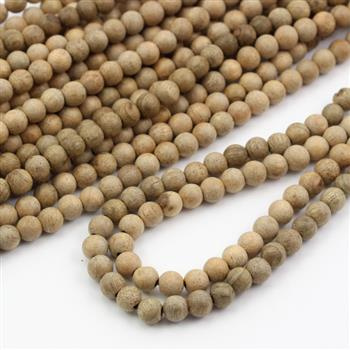 Drewno sandałowe kula 6mm [sznur 40cm]