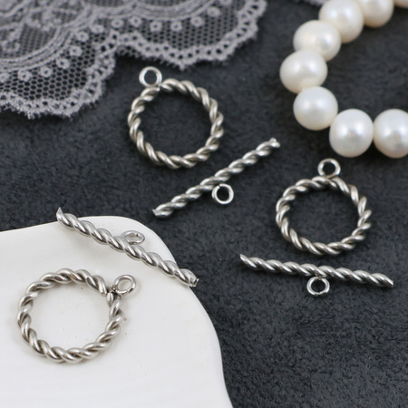 Zapięcie toggle skręcane stal szlachetna 15mm