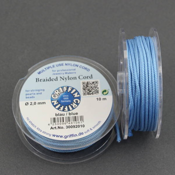 Griffin sznurek nylonowy błękitny 2mm [1 szpula/10 m]