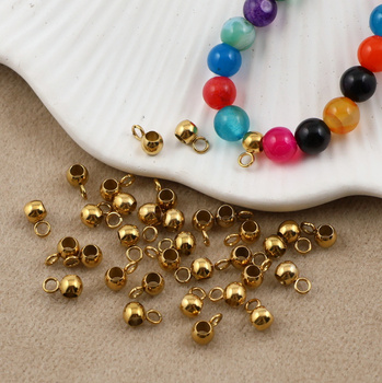 Krawatka podwieszka stal szlachetna pozłacana 4mm/2,0 [6szt]