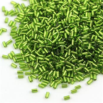 Toho Bugle #1 Silver-Lined Olivine 3mm [5g]