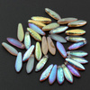 Dagger Etched Crystal Brown Rainbow 5x16mm [6szt]