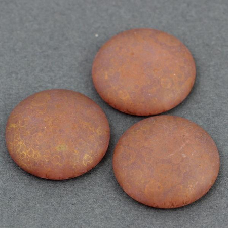 Kaboszon Les Perles par Puca Crystal Mat Bronze 25mm