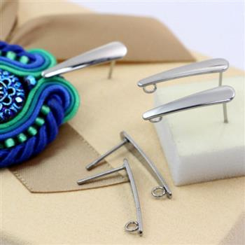 Sztyfty srebrne stal szlachetna 20mm [para]