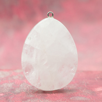 Zawieszka kryształ górski 45x35mm