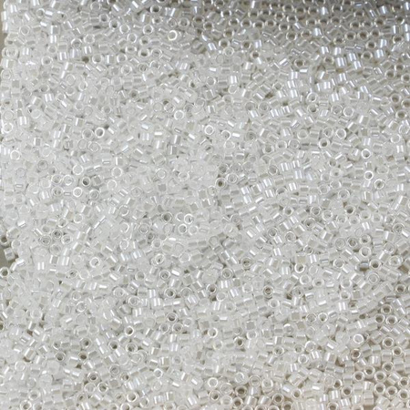 Miyuki Delica 11/0 Lined Crystal White Luster [5g]