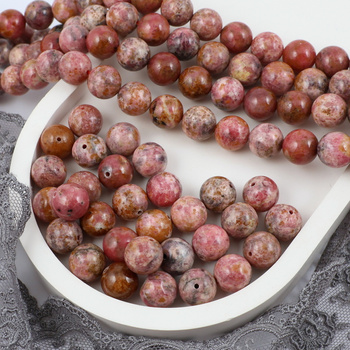 Rodonit brazylijski kula gładka 10mm