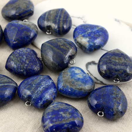 Lapis lazuli zawieszka serce 30mm