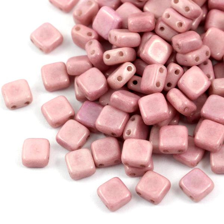 Square 6x6mm Alabaster Lila Luster [10szt]