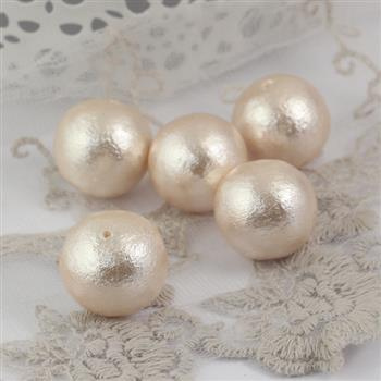 Miyuki Cotton Pearls Pink kula 20mm