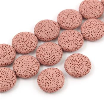 Lawa wulkaniczna różowa moneta 22mm