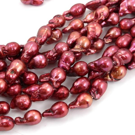 Perła słodkowodna baroque różowa 11-18mm