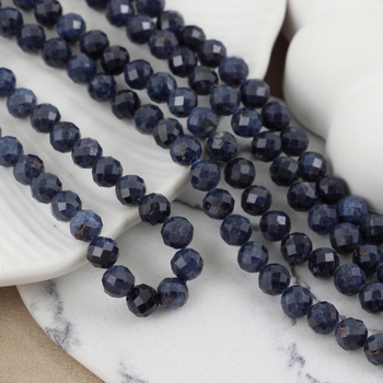 Szafir kula fasetowana 6mm