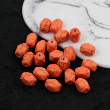 Howlit pomarańczowy prostopadłościan 12x8mm