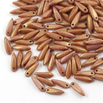 Dagger Chalk White Gold Luster 3x10mm [20szt]