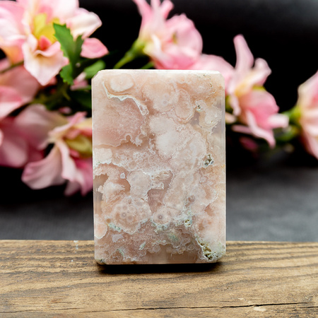 Agat Sakura tabliczka prostokąt 56x38mm