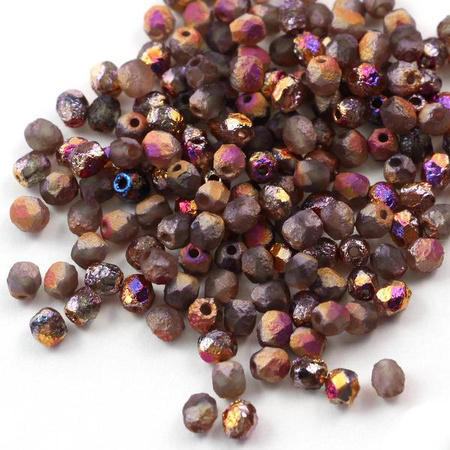 Fire Polish 4mm Crystal Etched Sliperit Full [20szt]