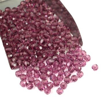 Preciosa Round Bead Amethyst 4mm [10szt]