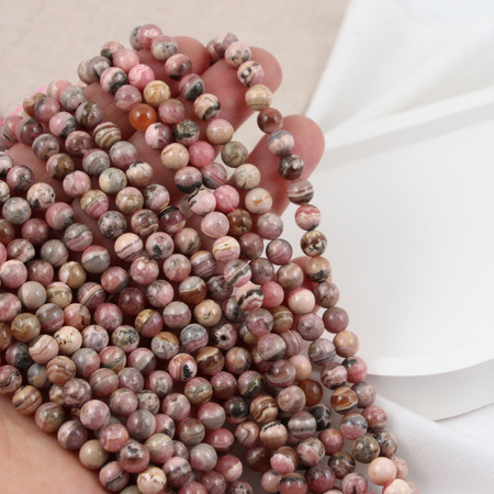 Rodochrozyt kula gładka 7mm