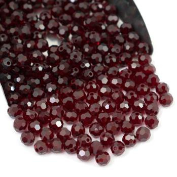 Preciosa Round Bead Siam 4mm [10szt]