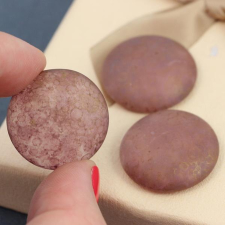 Kaboszon Les Perles par Puca Crystal Mat Bronze 25mm