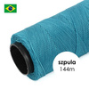 Sznurek do makramy brazylijski woskowany Aqua 1mm [szpula 144m]
