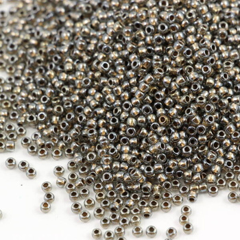 Toho Round 11/0 Gold-Lined Black Diamond [10g]