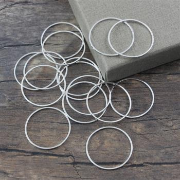 Geometrix metalowa baza obręcz srebrna 25mm